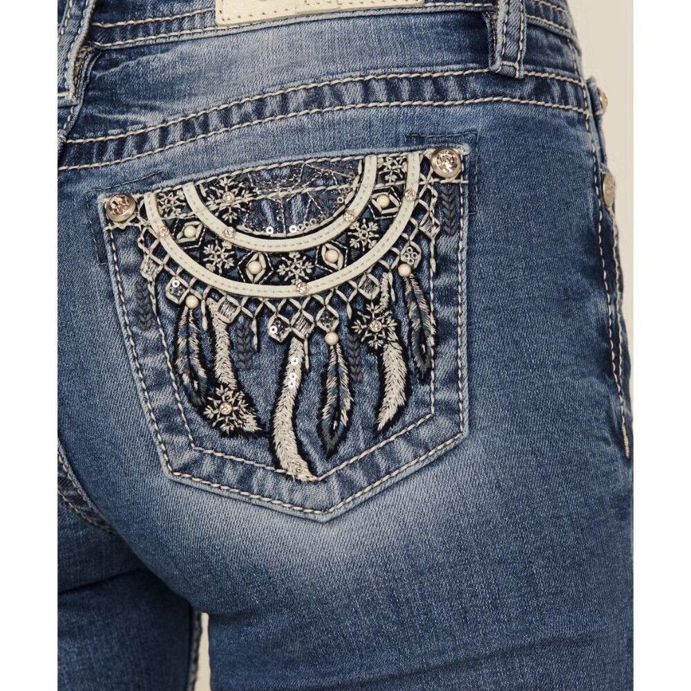 NWT Miss Me Dark Wash Dream Catcher Boot Blue Jeans